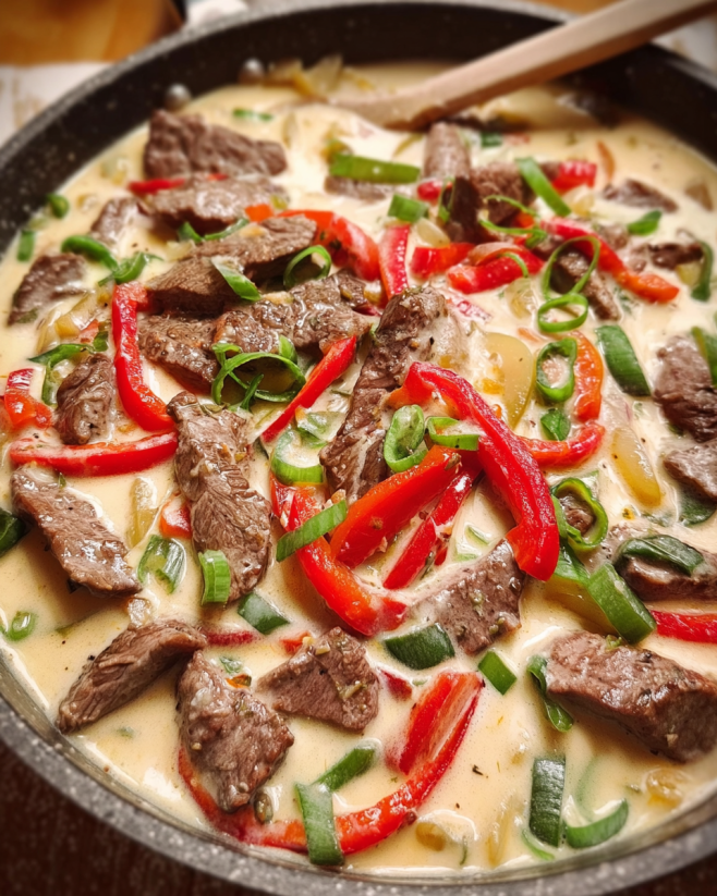 Zartes Rindergeschnetzeltes in Rahmsauce