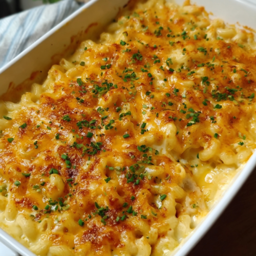 Cremiger Mac and Cheese Auflauf