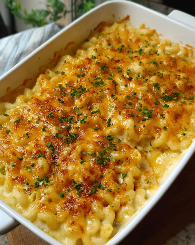 Cremiger Mac and Cheese Auflauf
