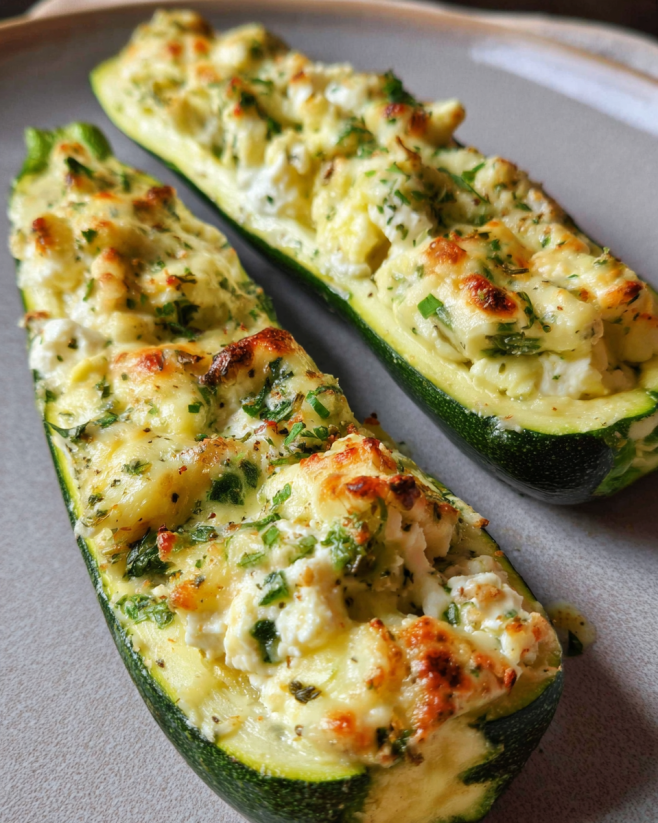 Gefüllte Zucchini mit Feta