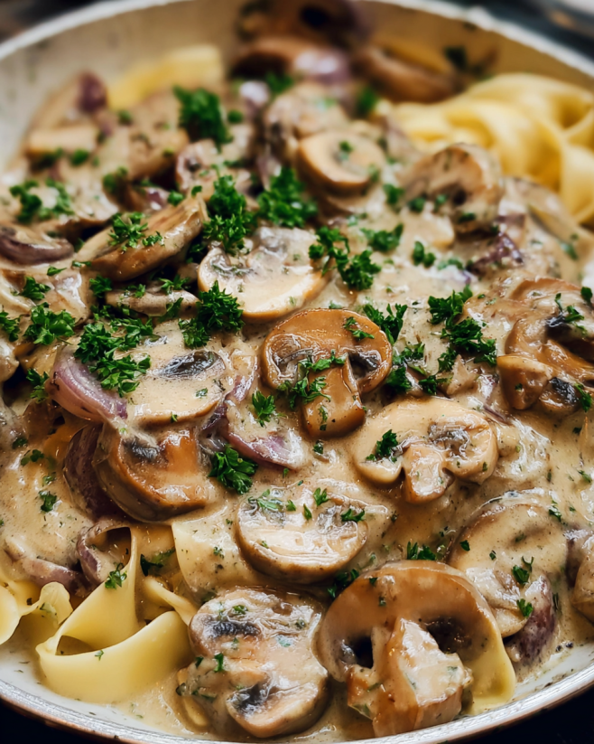 Cremige Champignon Rahmsauce