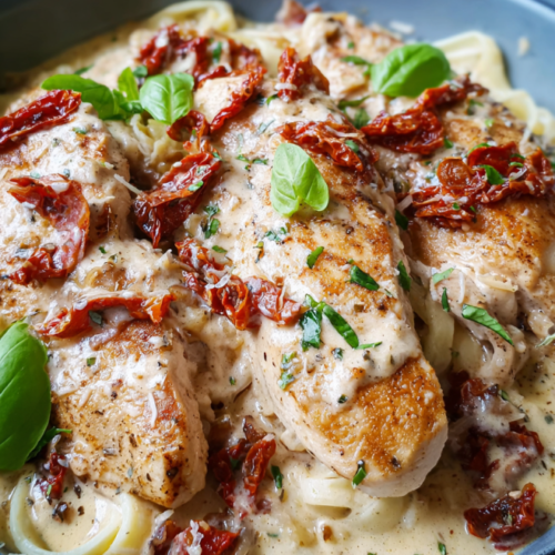 Parmesan-Hähnchen mit Tomaten