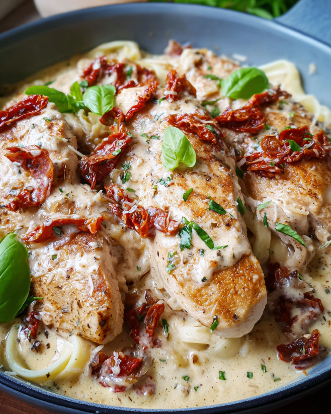 Parmesan-Hähnchen mit Tomaten