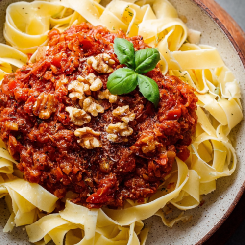 Cremige Spinatlasagne mit Tomaten