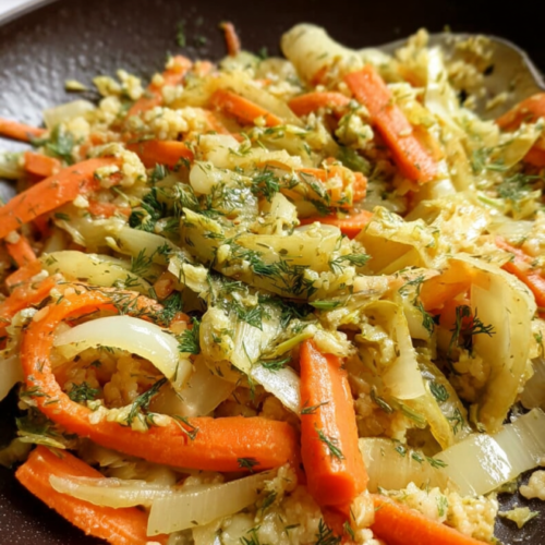 Cremiges Fenchel-Möhren-Gemüse