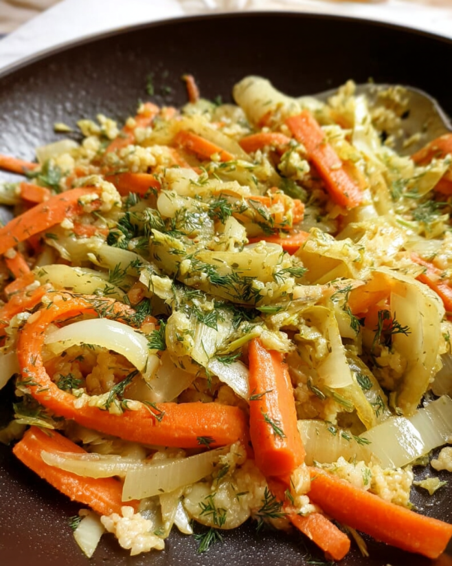 Cremiges Fenchel-Möhren-Gemüse
