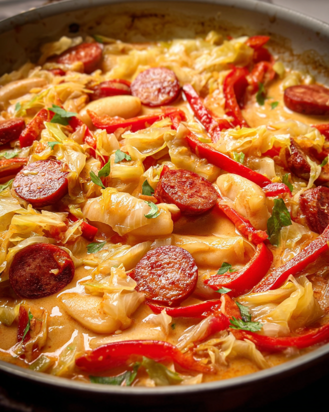 Deftige Schupfnudel-Kraut-Pfanne