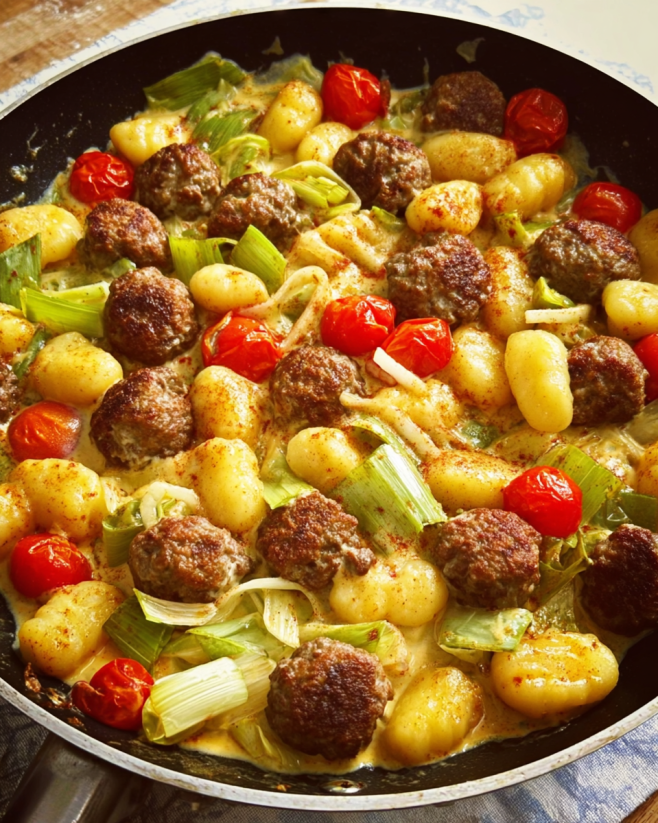 Gnocchi-Pfanne mit Lauch