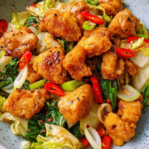 Knuspriges Salz-Pfeffer-Hähnchen