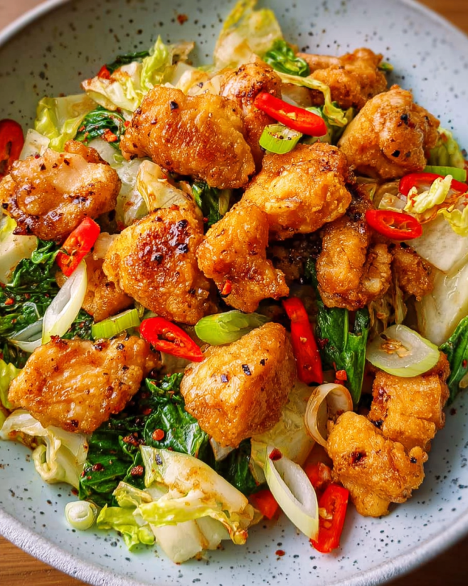 Knuspriges Salz-Pfeffer-Hähnchen