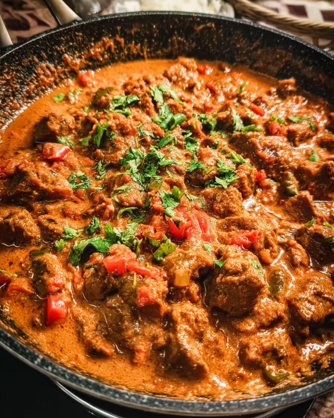 Aromatisches Lammcurry mit Tomaten