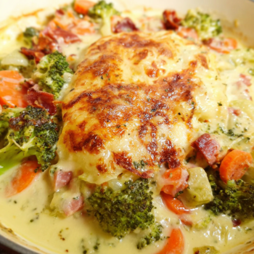 Herzhaftes Brokkoli-Karotten-Gratin