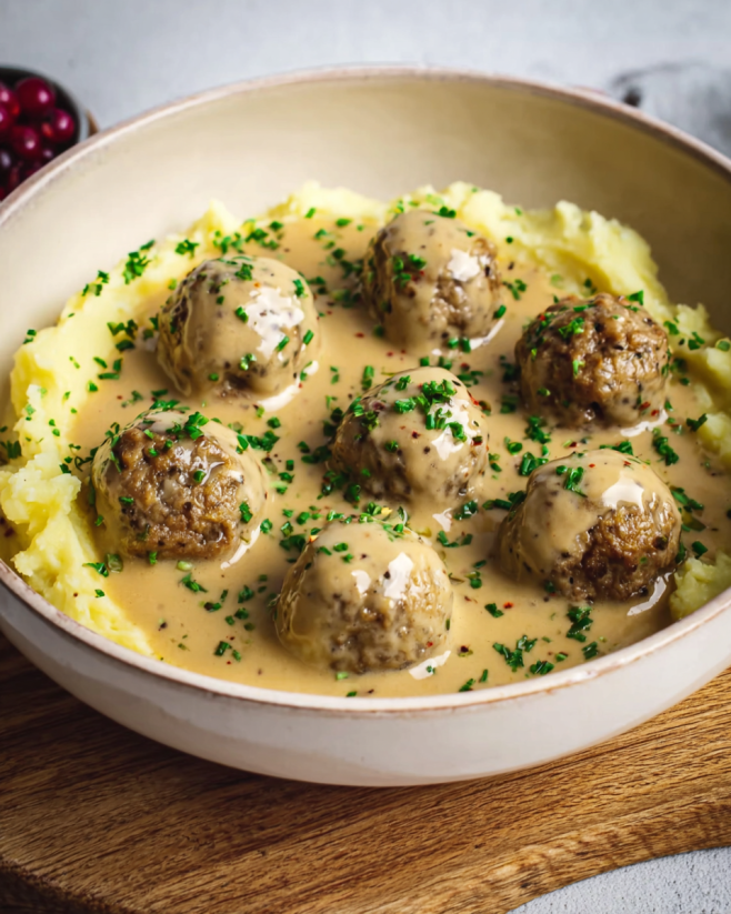Cremige Köttbullar-Soße selbst gemacht