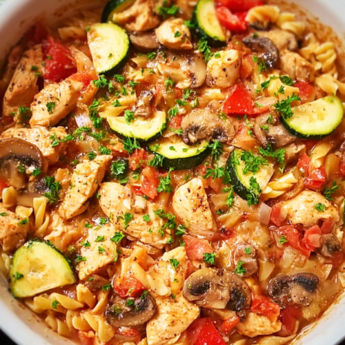 Cremige Toskana-Hähnchenpasta Genuss