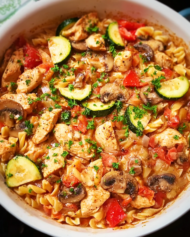 Cremige Toskana-Hähnchenpasta Genuss