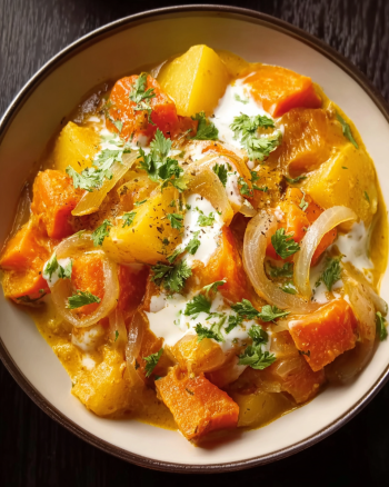 Cremiges Kartoffel-Kürbis-Curry