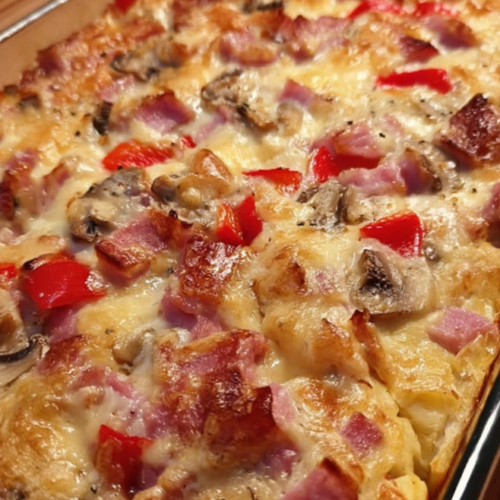 Herzhaft-cremiger Pizza Auflauf