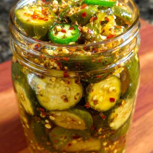 Süß-Scharfe Knoblauch-Gurken