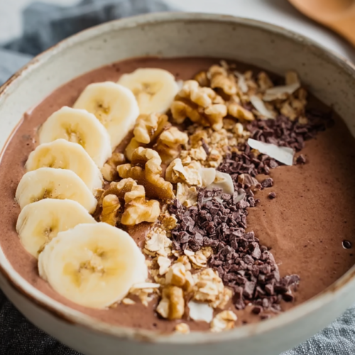 Cremige Schoko-Smoothie-Bowl