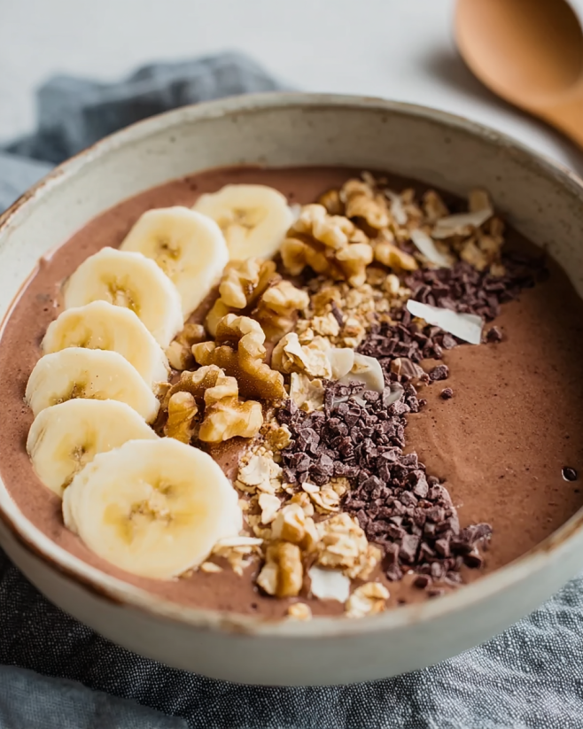 Cremige Schoko-Smoothie-Bowl