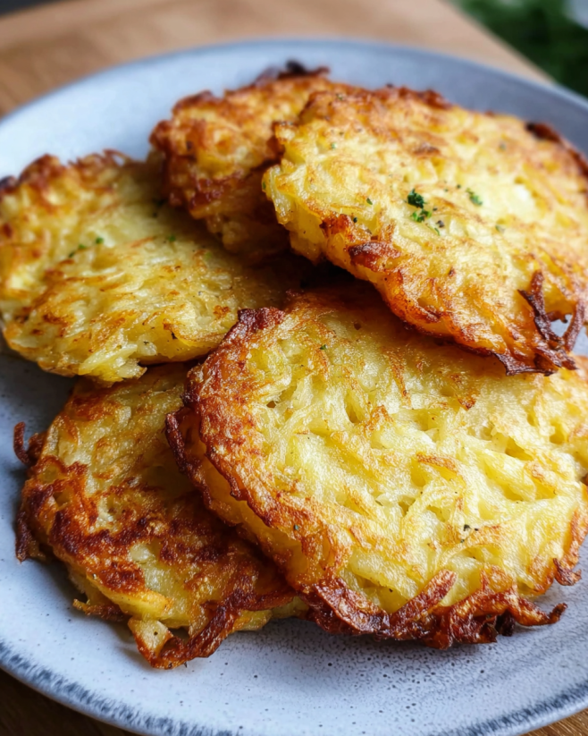 Knusprige Kartoffelpuffer aus der Heißluftfritteuse