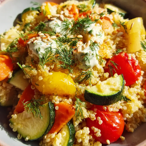Aromatische Hirse-Gemüse-Pfanne