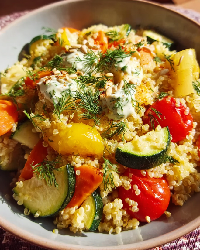 Aromatische Hirse-Gemüse-Pfanne