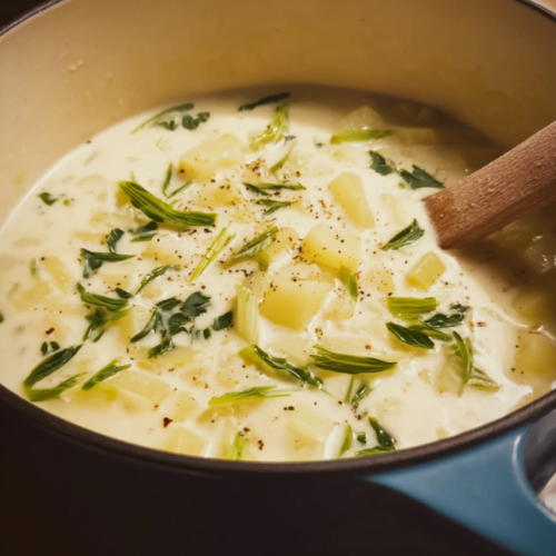 Cremige Kartoffel-Kohlrabi-Suppe