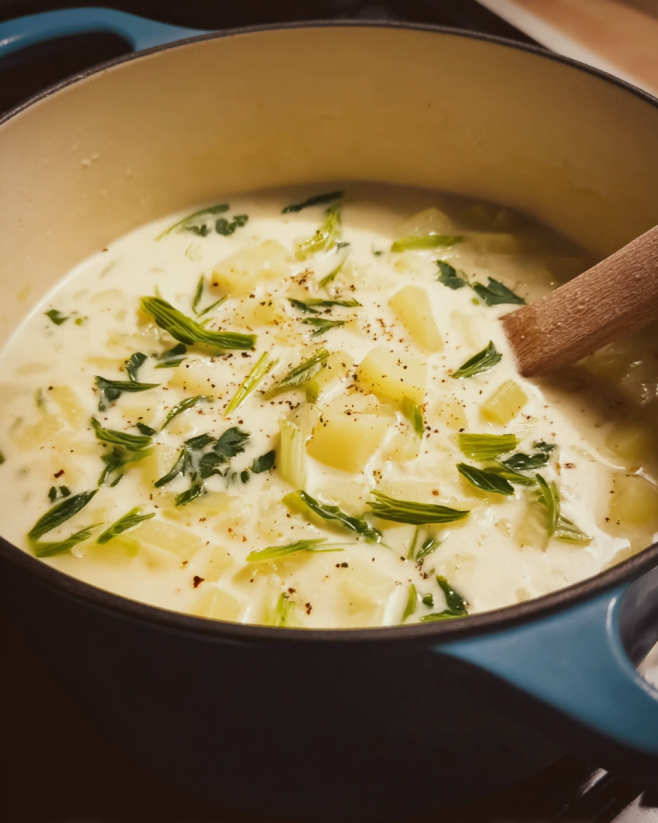 Cremige Kartoffel-Kohlrabi-Suppe