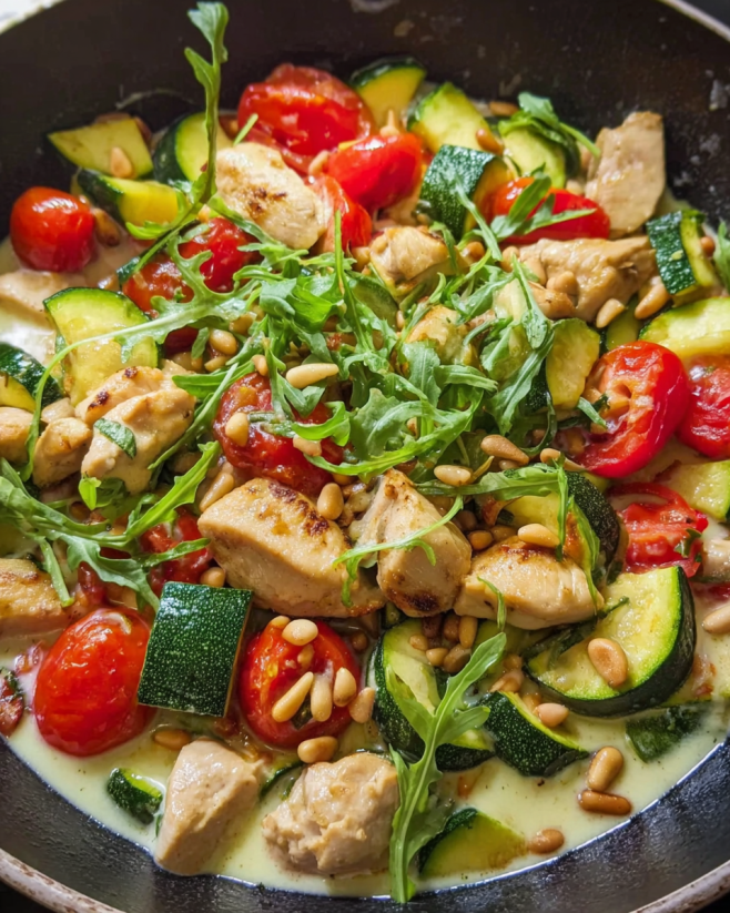 Hähnchen-Gemüse-Pfanne