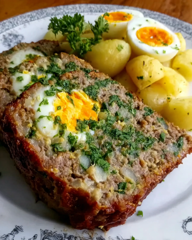 Omas klassischer Hackbraten mit Ei