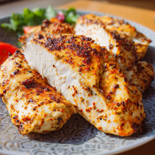 Zarte Hähnchenbrust in Joghurtmarinade