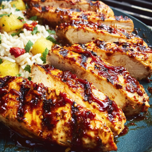 Saftige BBQ-Hähnchensteaks