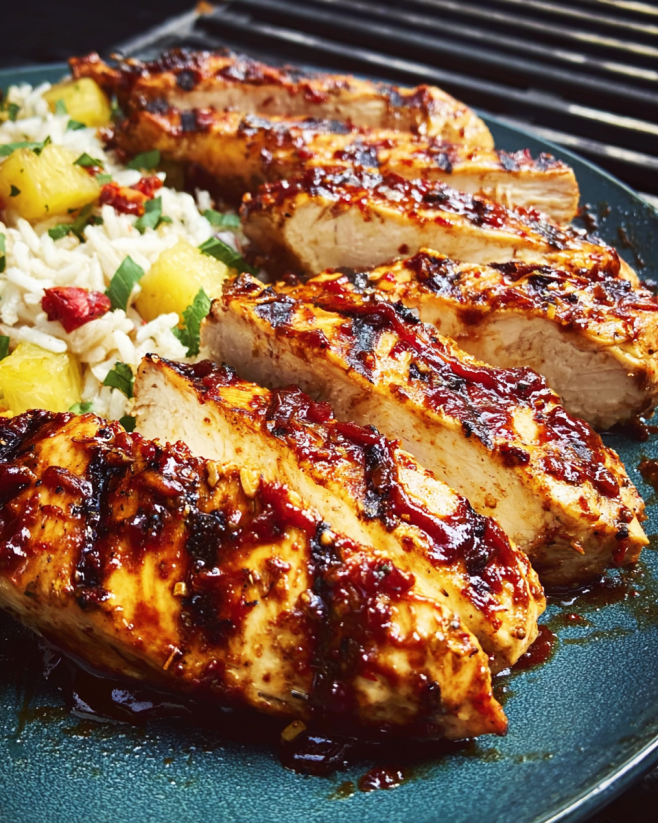 Saftige BBQ-Hähnchensteaks