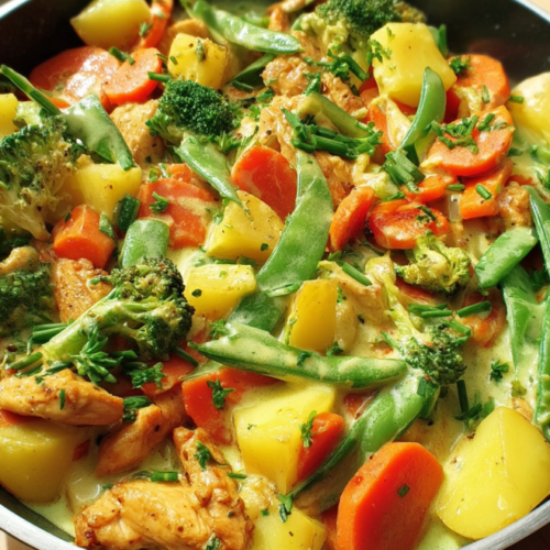 Bunte Geflügel-Gemüse-Pfanne