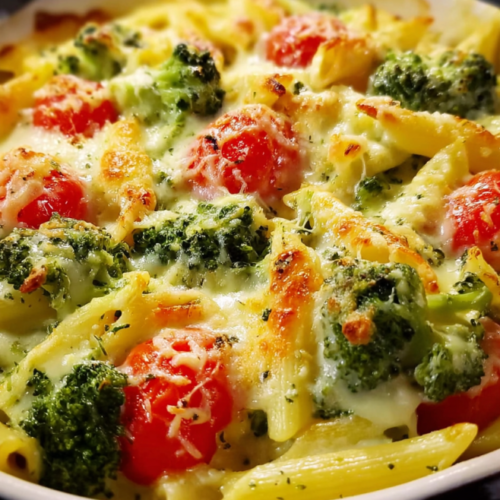 Cremiger Brokkoli-Nudel-Auflauf
