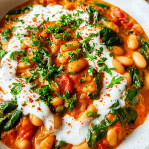 Cremiges Weißes-Bohnen-Curry Genuss