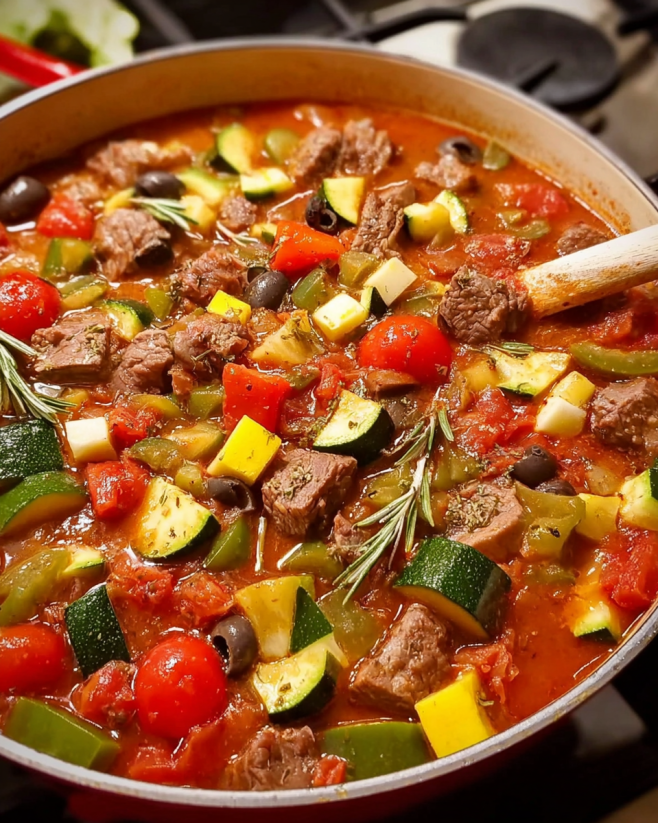 Herzhaft-mediterraner Rindfleischtopf