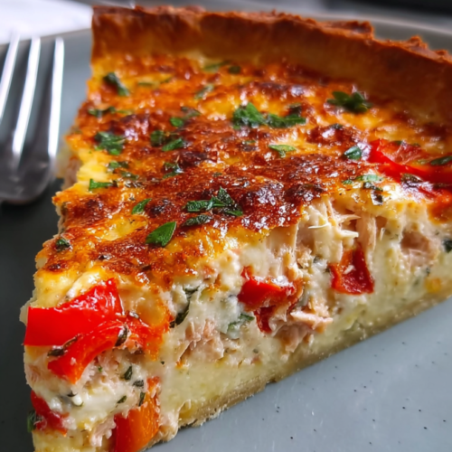 Herzhafte Thunfisch-Paprika-Quiche