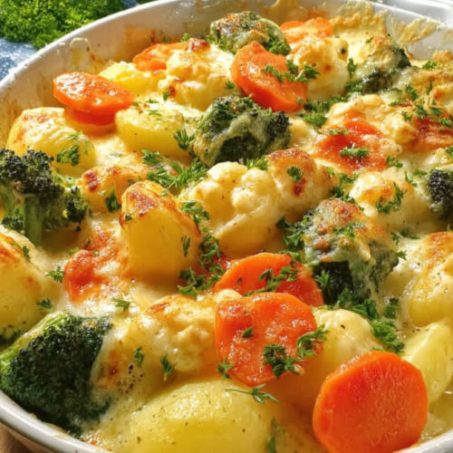 Herzhaftes Gemüseauflauf Glück