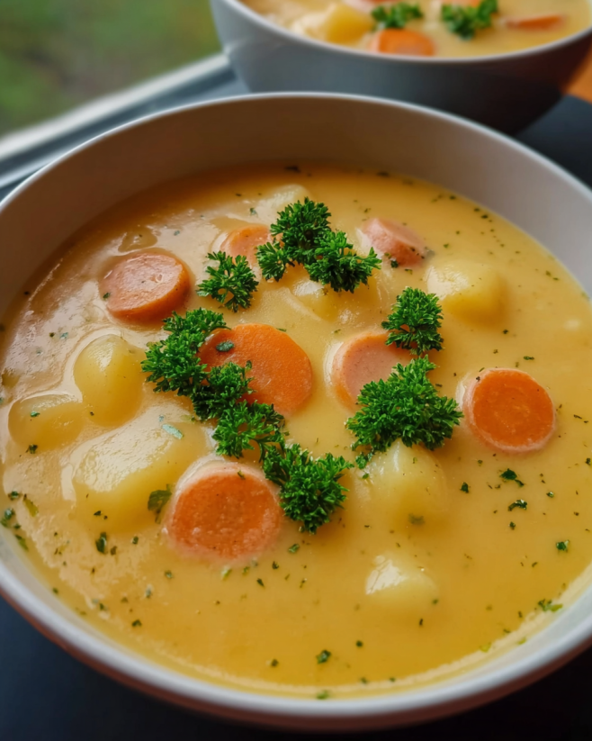 Klassische Cremige Kartoffelsuppe