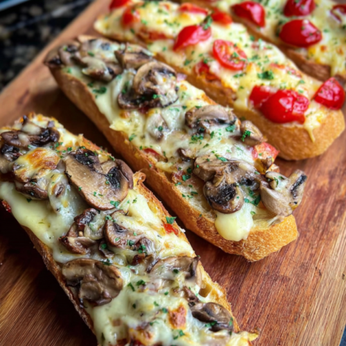 Knusprige Champignon-Bistro-Baguettes