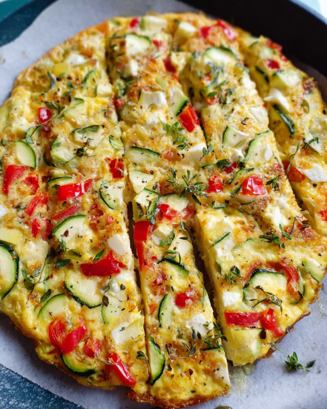 Mediterrane Frittata mit Gemüse