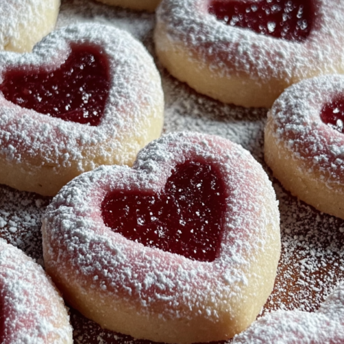 Zarte Marzipan-Himbeer Herzen