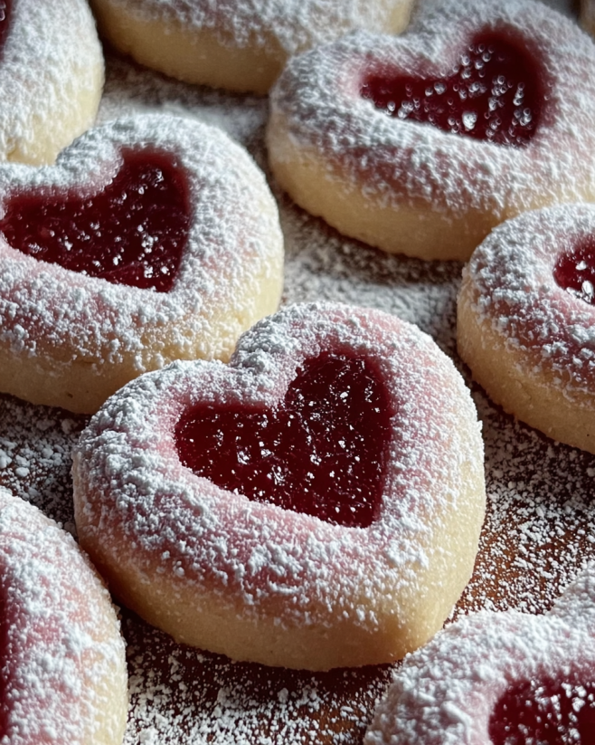 Zarte Marzipan-Himbeer Herzen