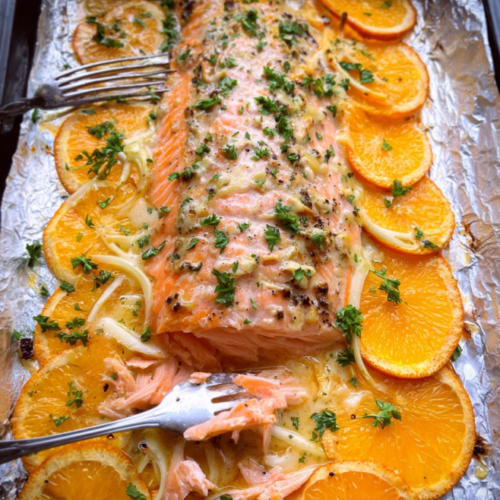 Zarter Orangen-Lachs Genuss