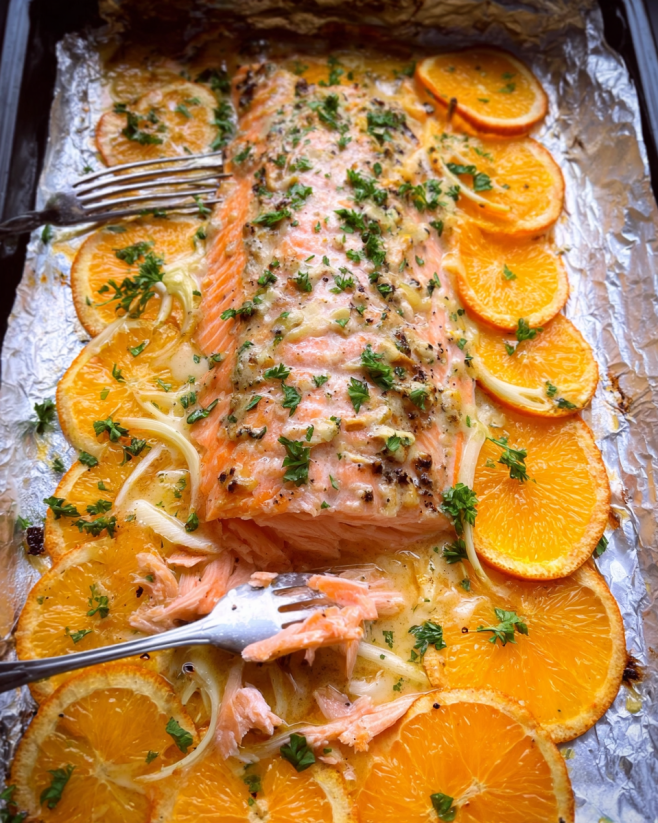 Zarter Orangen-Lachs Genuss