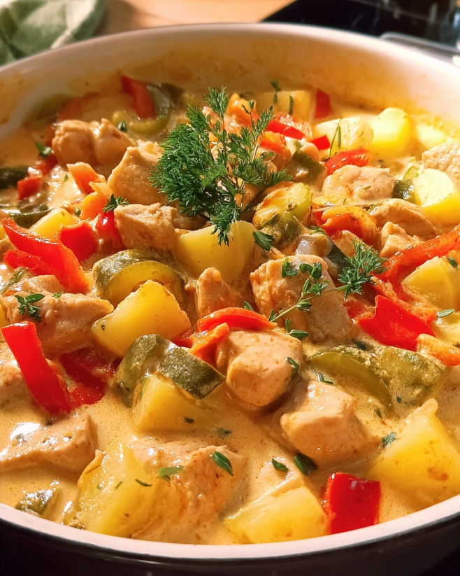 Zartes Putengulasch Stroganoff
