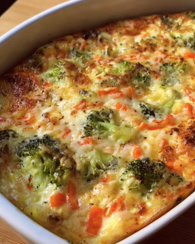 Herzhafte Gemüsefrühstücks-Auflauf