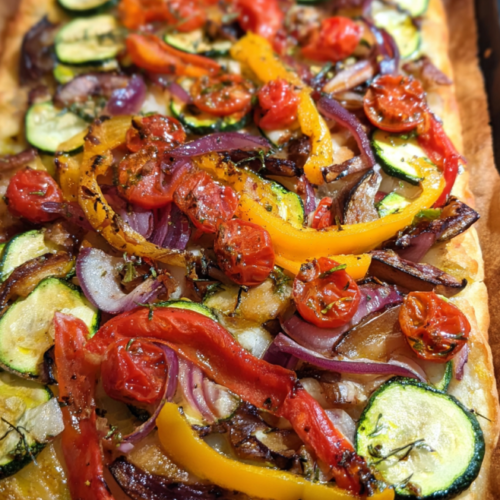 Spanische Coca mit Gemüse